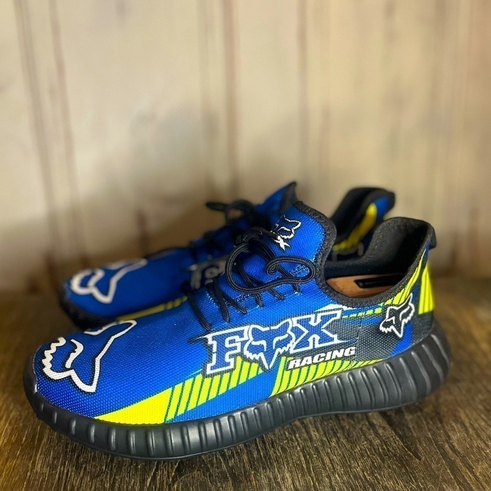 Fox Racing Shoes Sneakers sz 44 blue black motorcross